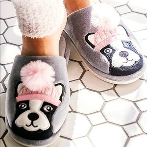 MeMoi DOGGy DAME PLUSH SLIPPERS